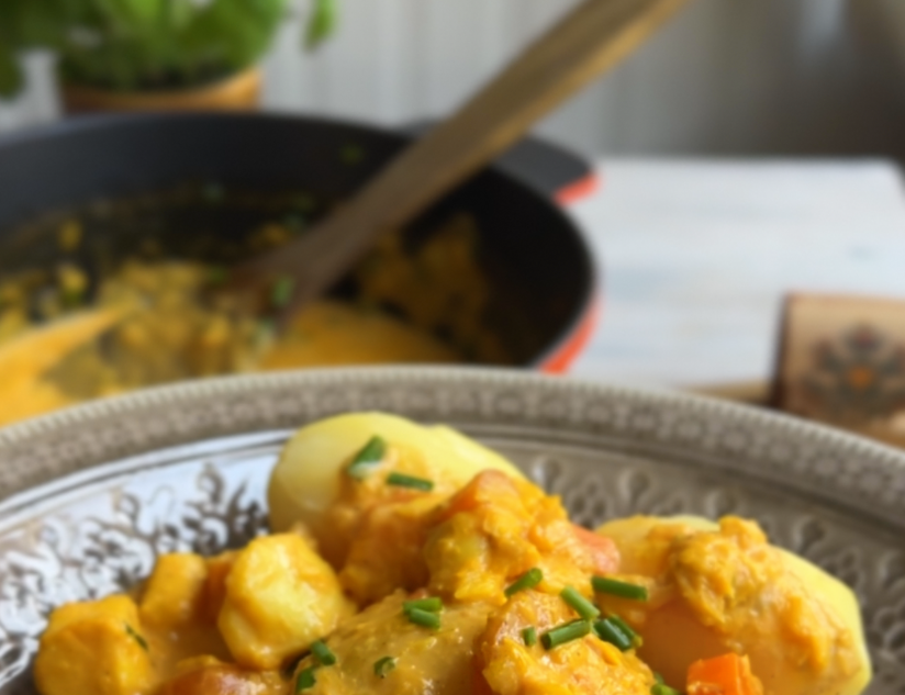 Fiskgryta med saffran