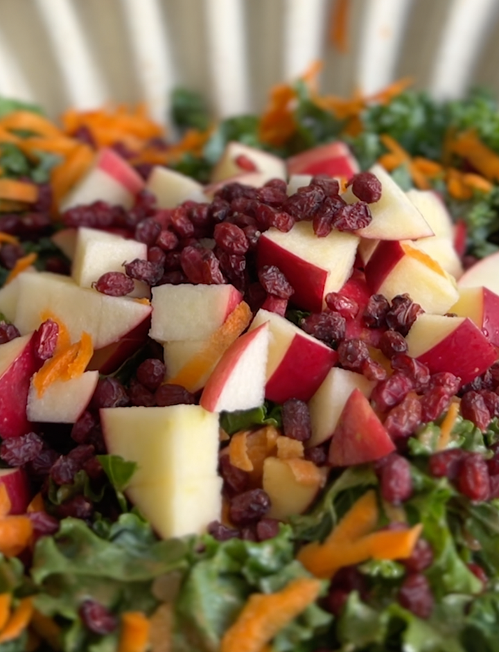 Höstig grönkålssallad