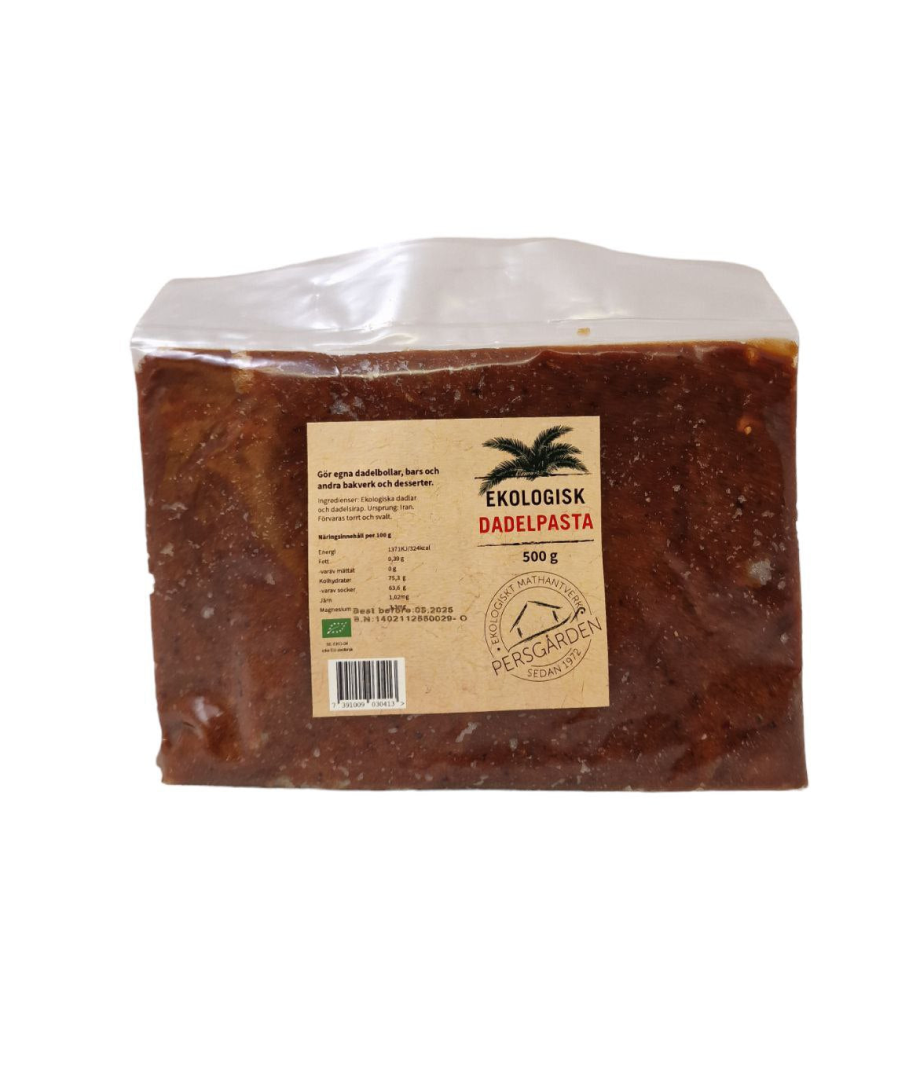 Ekologisk dadelpasta 500g (12st/krt) – Naturlig sötning för bakning och industri