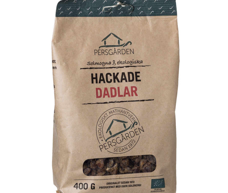 Hackade dadlar EKO 400g i 12st – Perfekt för matlagning och nyttigare bakning