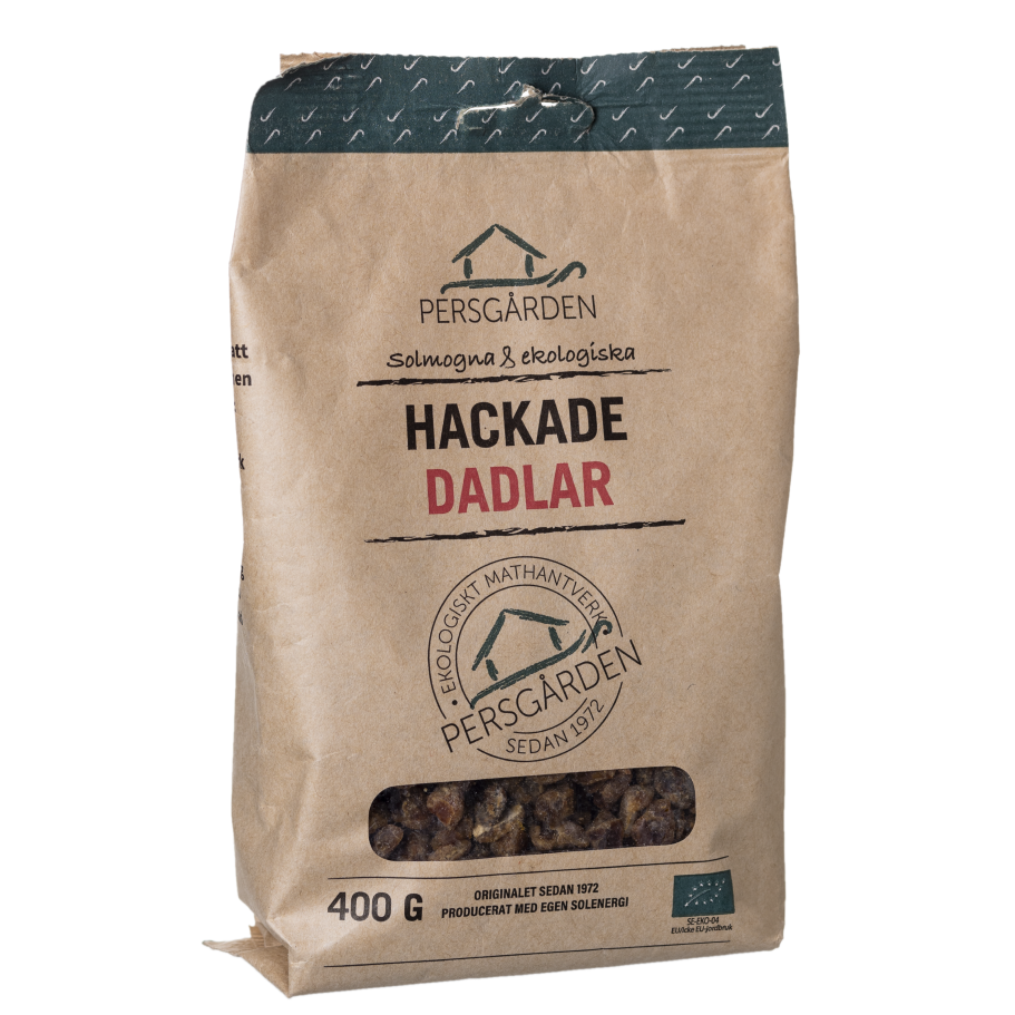 Hackade dadlar EKO 400g i 12st – Perfekt för matlagning och nyttigare bakning