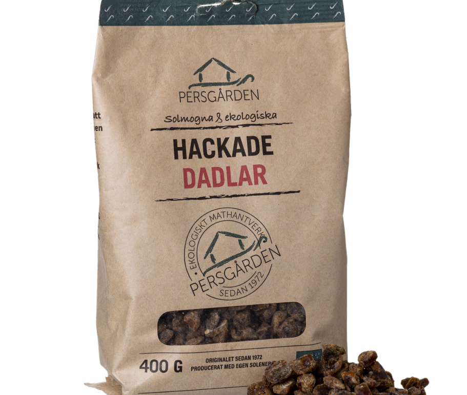 Hackade dadlar EKO 400g i 12st – Perfekt för matlagning och nyttigare bakning – produktbild