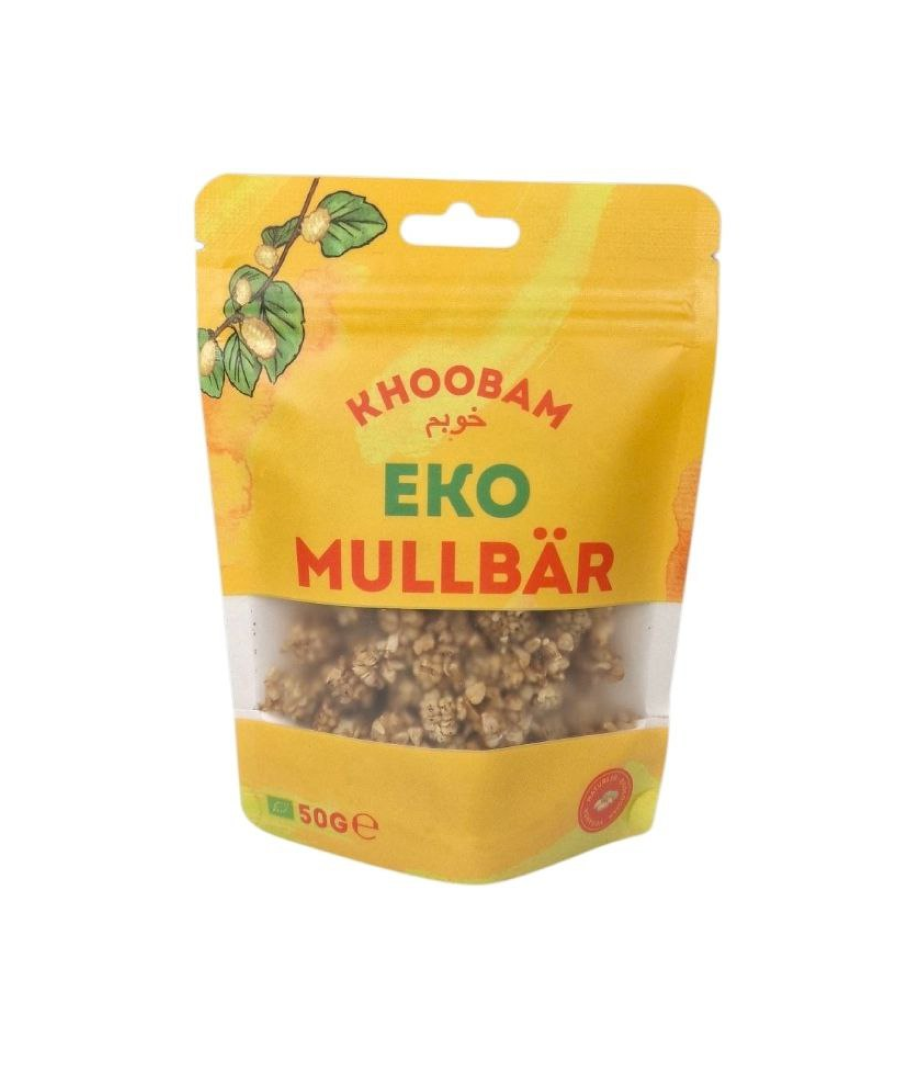 Mullbär EKO 50g portionsförpackning – Nyttigt snack för café och butik