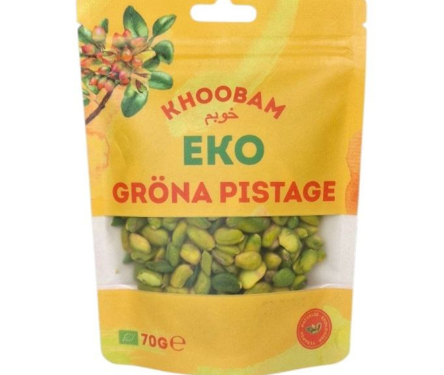 Pistagenötter EKO 70g i 20st – Ekologiskt snacks för butiksförsäljning