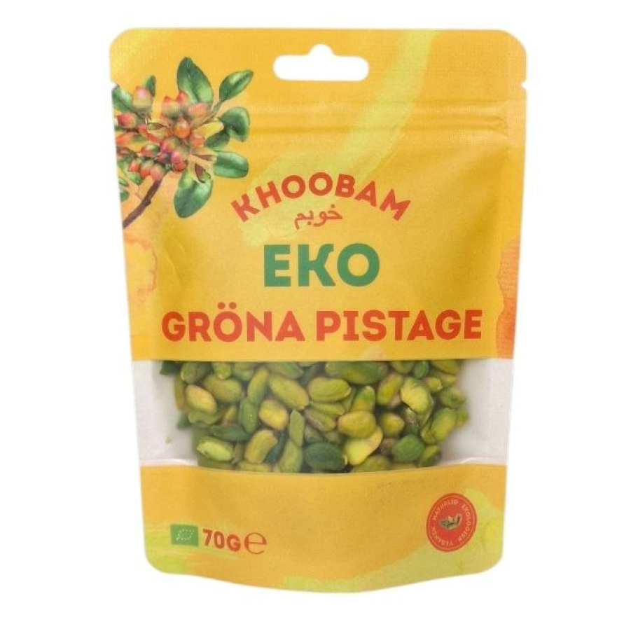 Pistagenötter EKO 70g i 20st – Ekologiskt snacks för butiksförsäljning