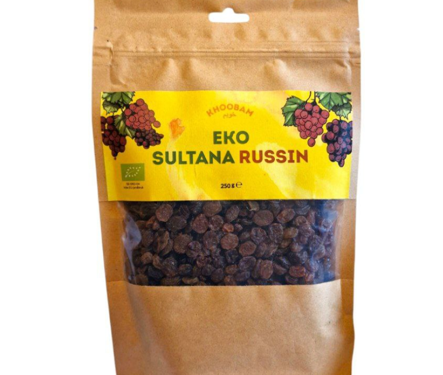 Sultana russin EKO 250g – Ekologiska torkade druvor för bageri och snacks