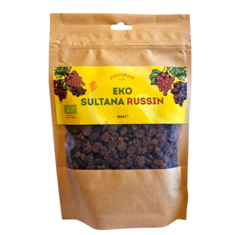 Sultana russin EKO 250g – Ekologiska torkade druvor för bageri och snacks