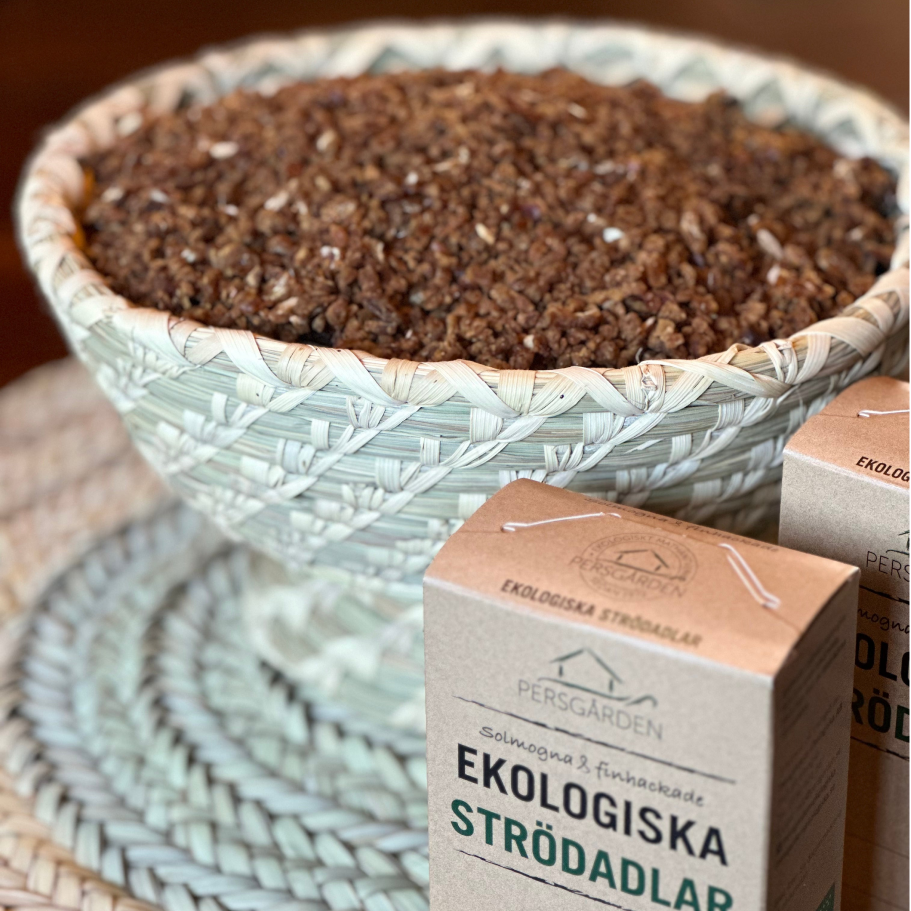 Strödadlar EKO 250g i 24st grossistförpackning – Hackade dadlar för bageri – förpackning