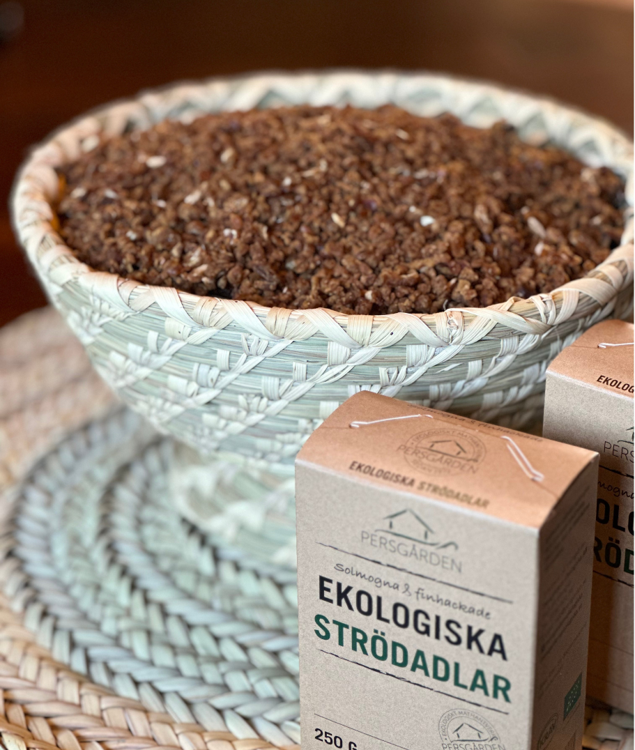 Strödadlar EKO 250g i 24st grossistförpackning – Hackade dadlar för bageri – förpackning