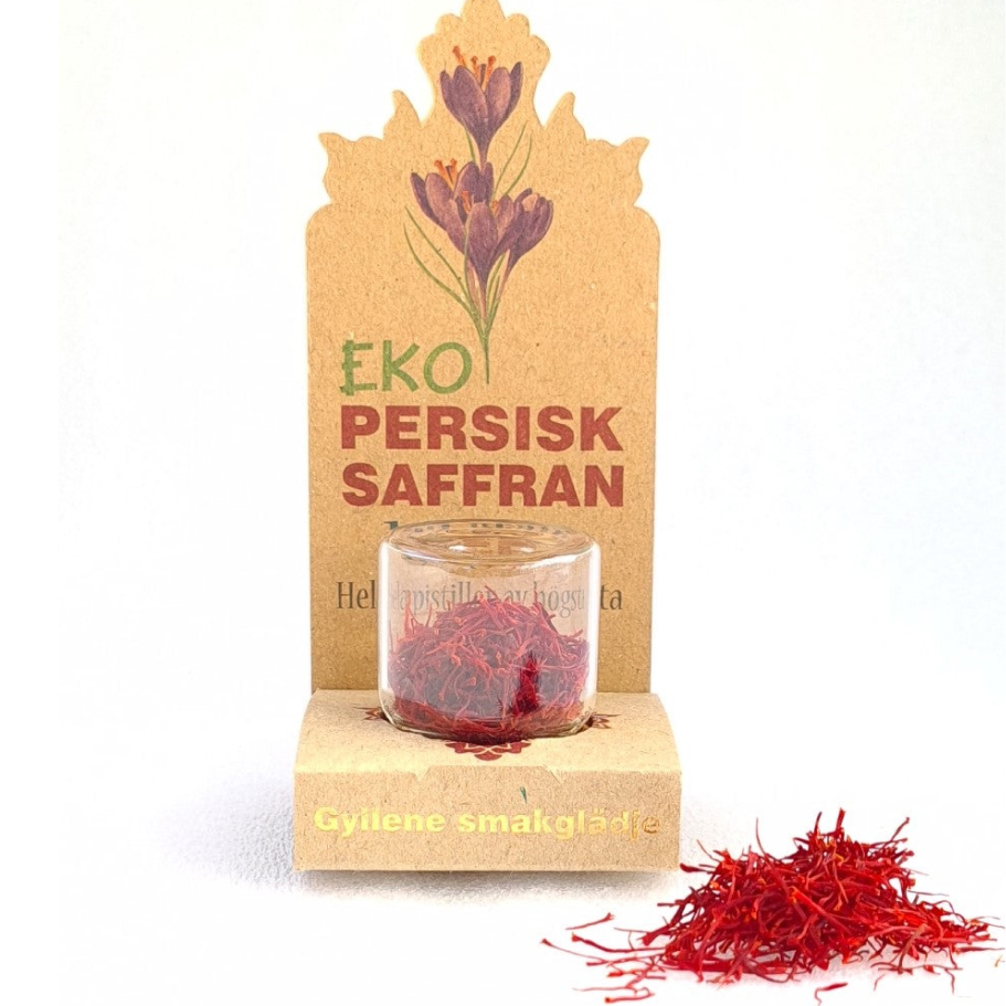 Persisk saffran EKO 0,5g – Portioner för butik i 20st kartong