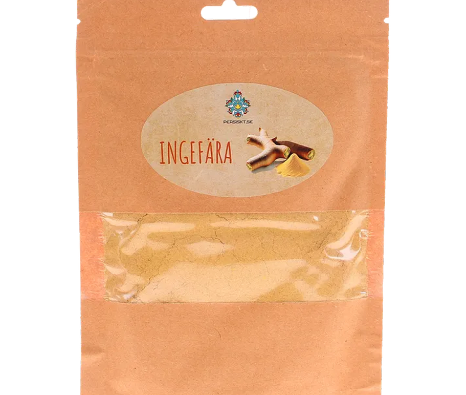 Ingefära malen 100g x 20st – Ekologiskt odlad ingefära för mat och dryck