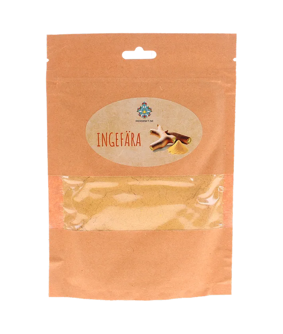 Ingefära malen 100g x 20st – Ekologiskt odlad ingefära för mat och dryck