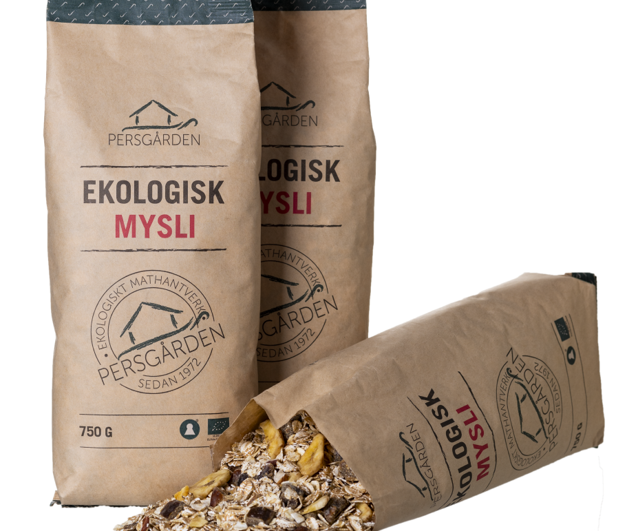 Ekologisk Mysli 750g i 12st – Hälsosam frukost för återförsäljare – produktbild