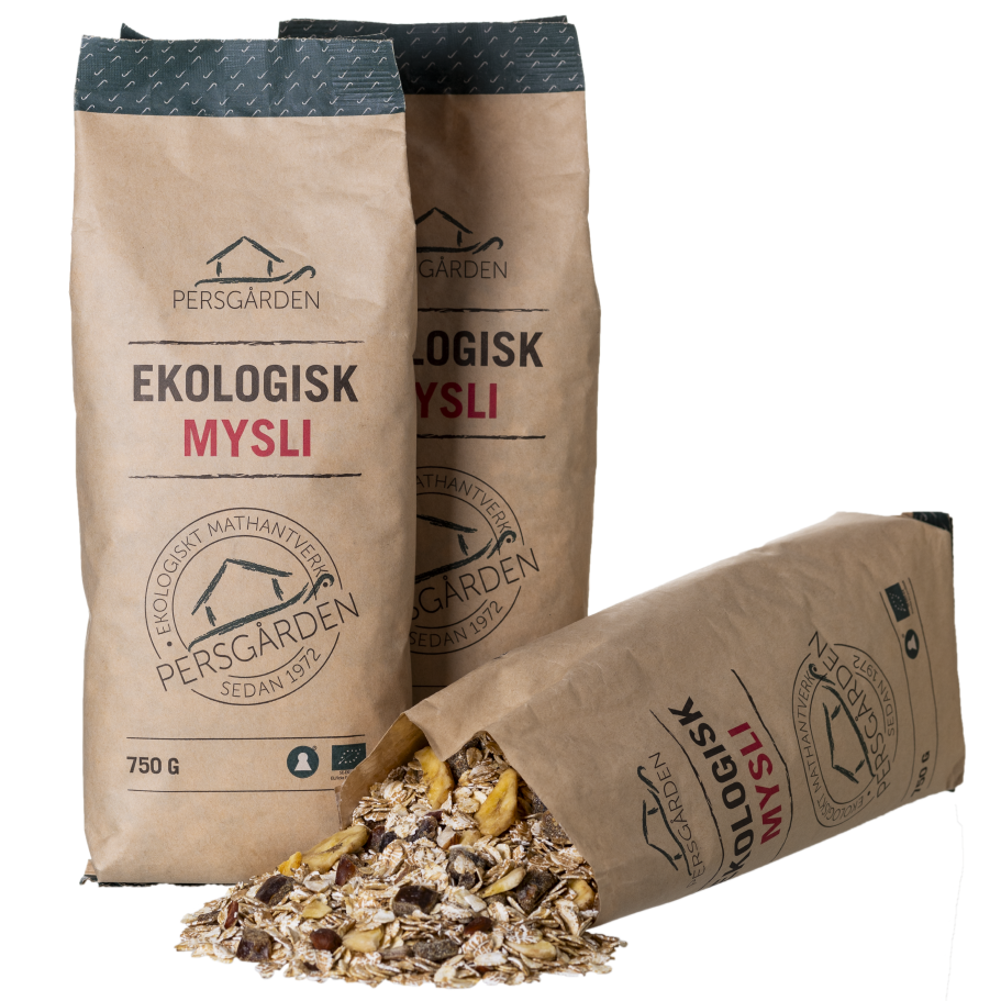 Ekologisk Mysli 750g i 12st – Hälsosam frukost för återförsäljare – produktbild