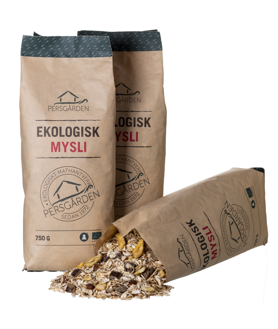 Ekologisk Mysli 750g i 12st – Hälsosam frukost för återförsäljare – produktbild