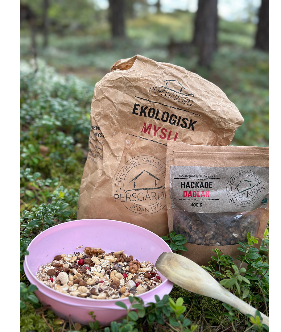 Ekologisk Mysli 750g i 12st – Hälsosam frukost för återförsäljare – närbild