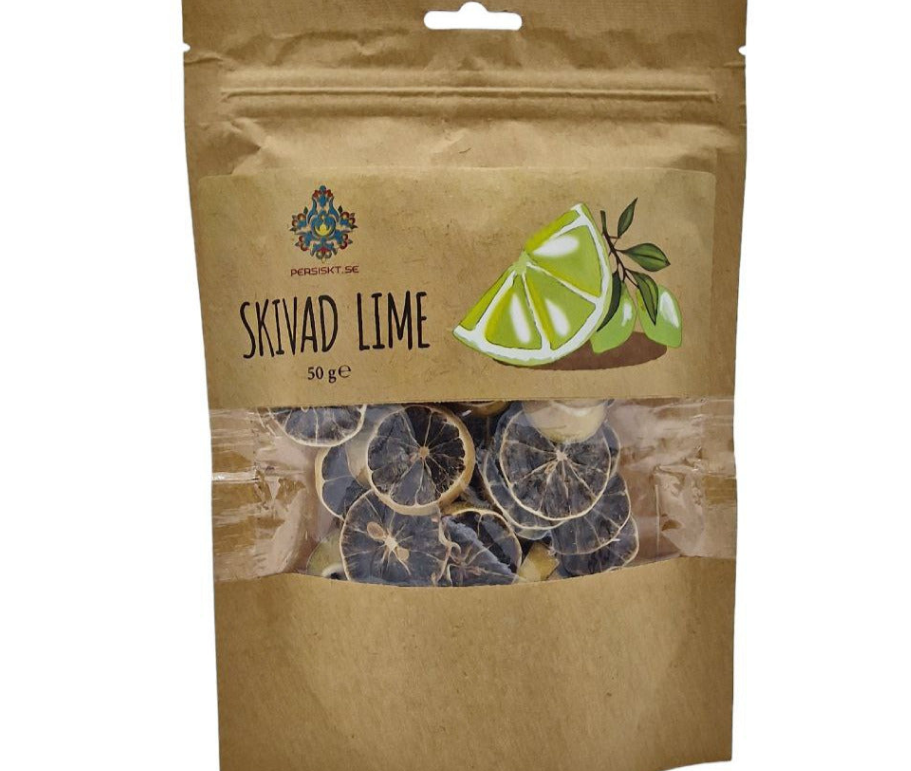 Torkad skivad lime 50g – Dekorativ garnering för drinkar och matlagning
