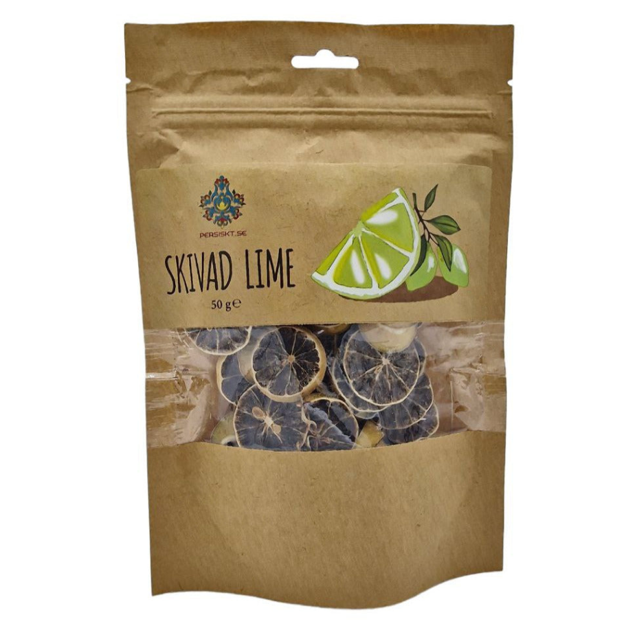 Torkad skivad lime 50g – Dekorativ garnering för drinkar och matlagning