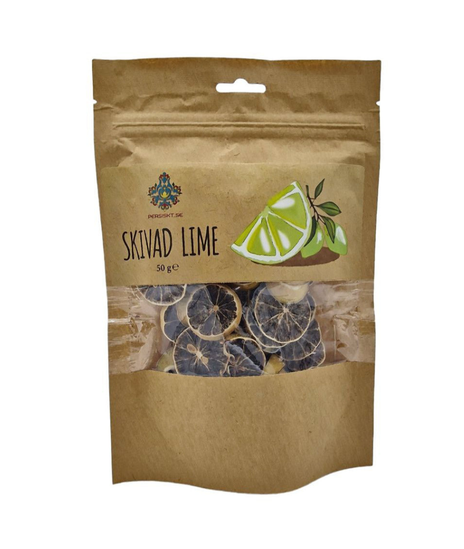Torkad skivad lime 50g – Dekorativ garnering för drinkar och matlagning